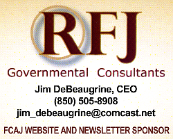 Ad: RFJ Governmental Consultants, Jim DeBeaugrine, CEO, (850) 505-8908, FCAJ website and newsletter sponsor.